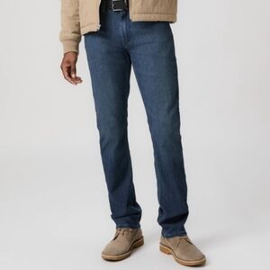 Paige Men's Normandie Jeans Straight Stretch Sz 34 X 33 Med/Dark Wash Designer